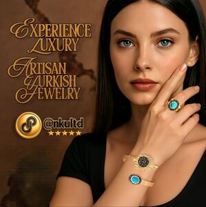 Boho Chic Turkish Artisanal Handmade 24K Gold Plated Jewelry – Unique & Timeless